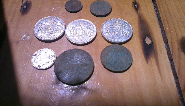 Predecimal coins