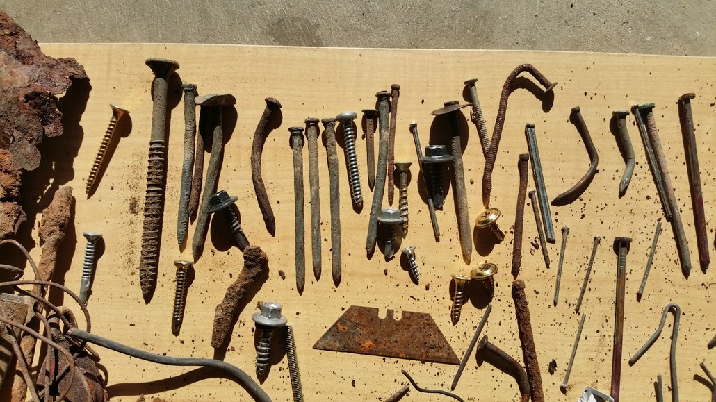 nails and razor blade